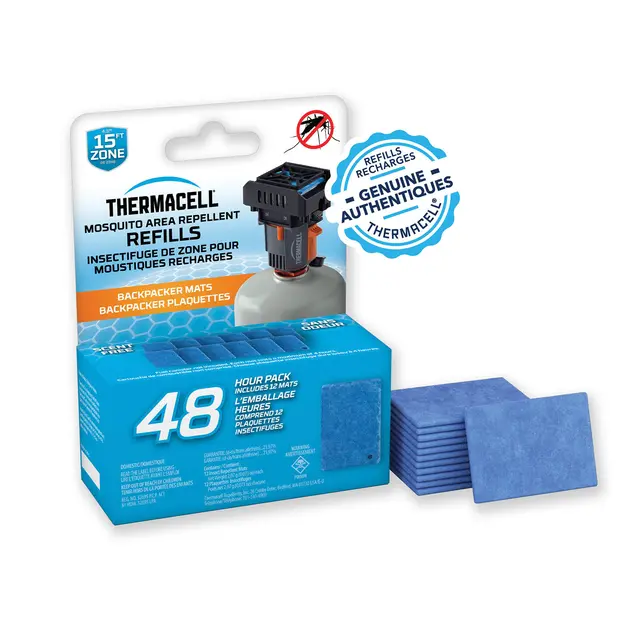 THERMACELL BACKPACKER MAT-ONLY REFILLS 48 HOURS