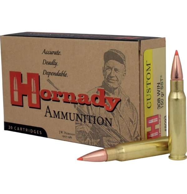 HORNADY CUSTOM 308 WIN 150GR SST