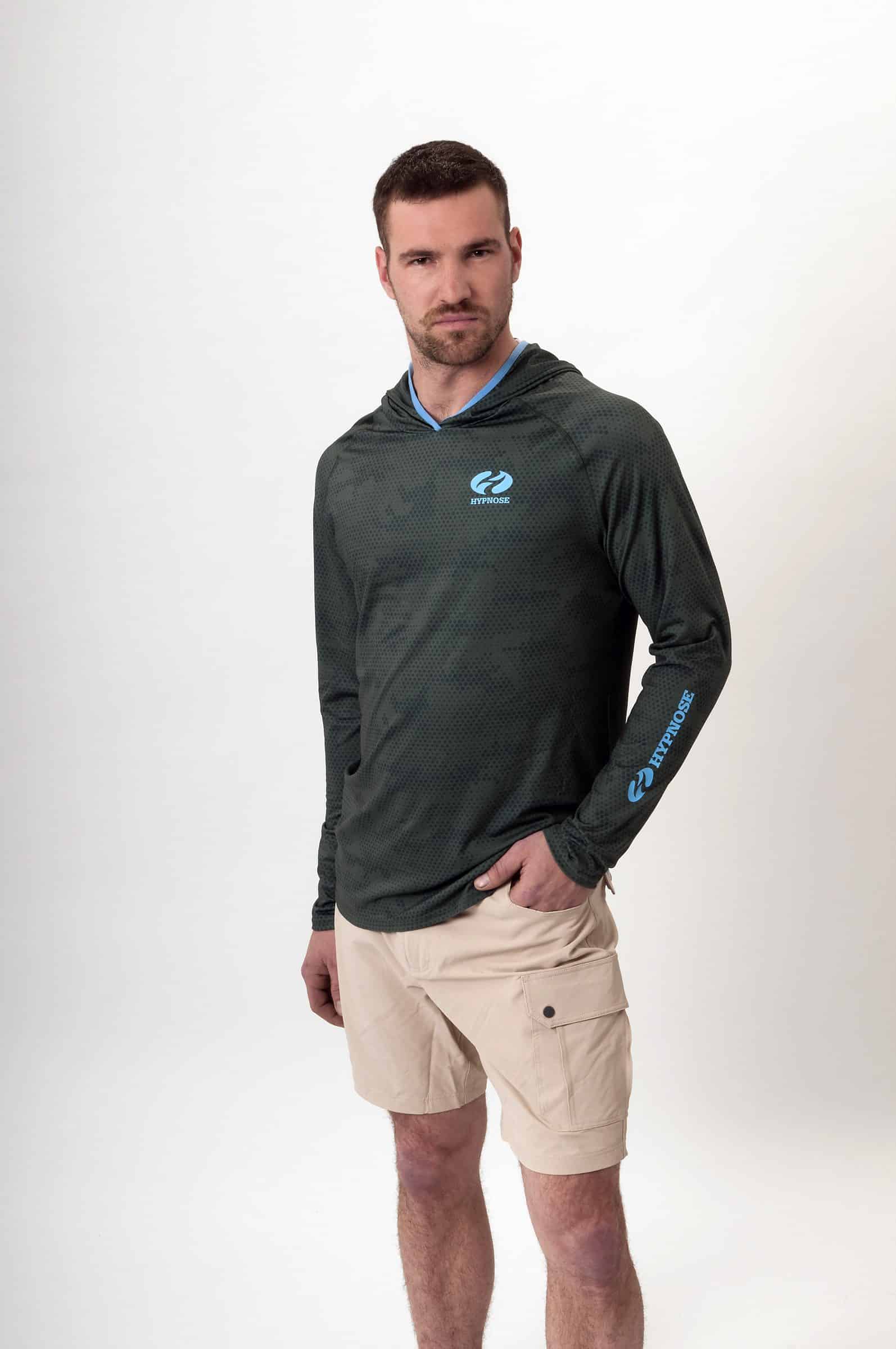Hypnose Lure Men's Khaki Hoodie with UPF 50 Protection
