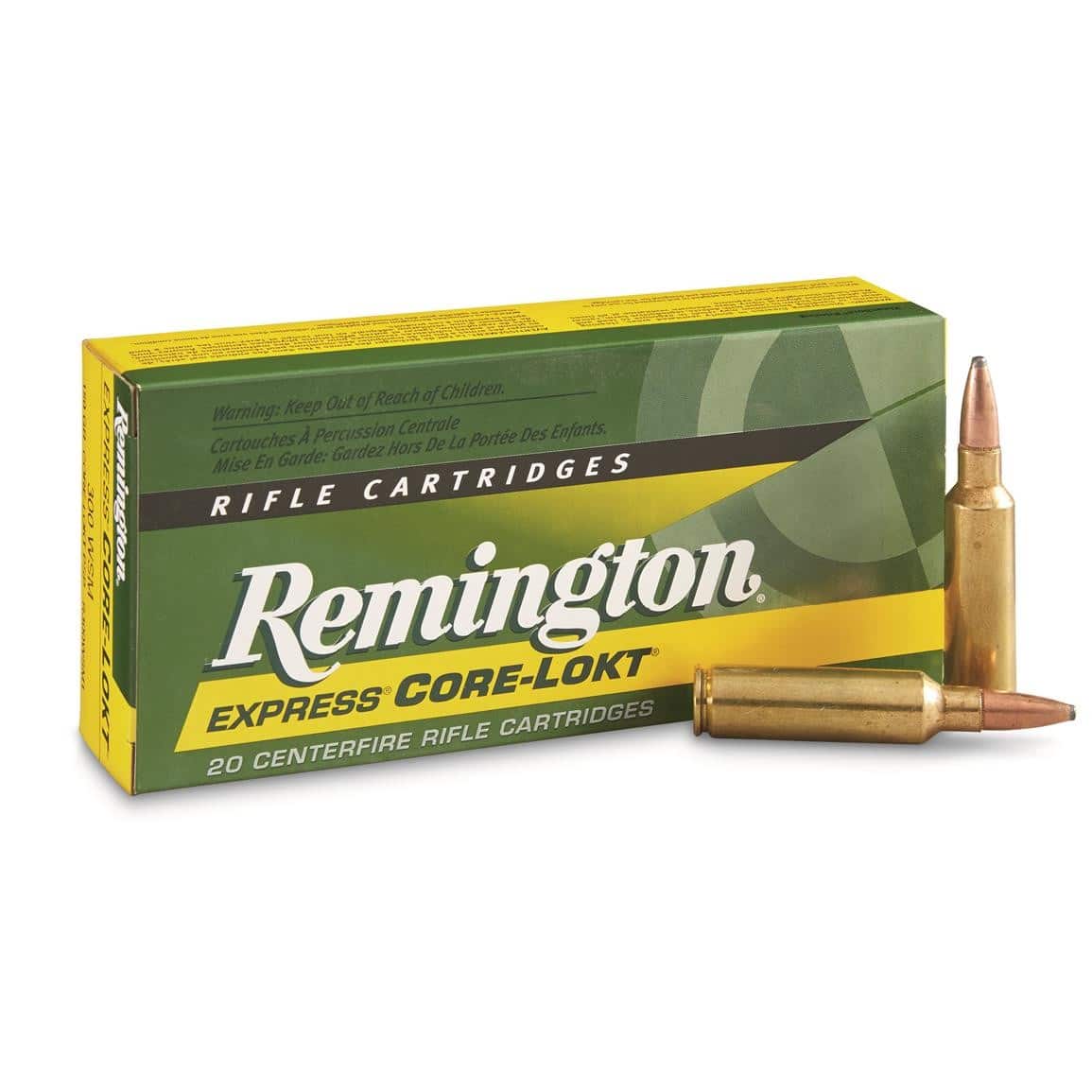 REMINGTON 29489 CORE-LOKT RIFLE AMMO, 300 WSM, PSP, 150 GR, 3320 FPS