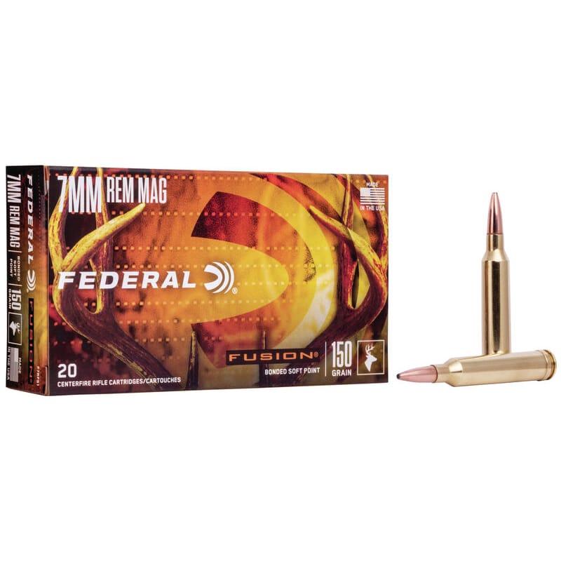 FEDERAL FUSION 7MM REM MAG 150GR BONDED SOFT POINT