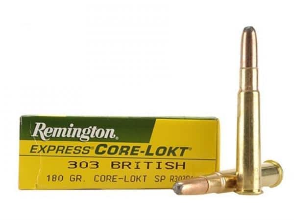 REMINGTON 303 BRITISH 180GR CORE-LOKT SP