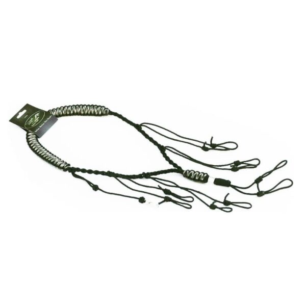 Recall Designs Lanyard (flat-braid) Black & White, Black & Woodland or Black & Orange