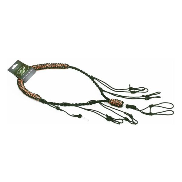 Recall Designs Lanyard (flat-braid) Black & White, Black & Woodland or Black & Orange