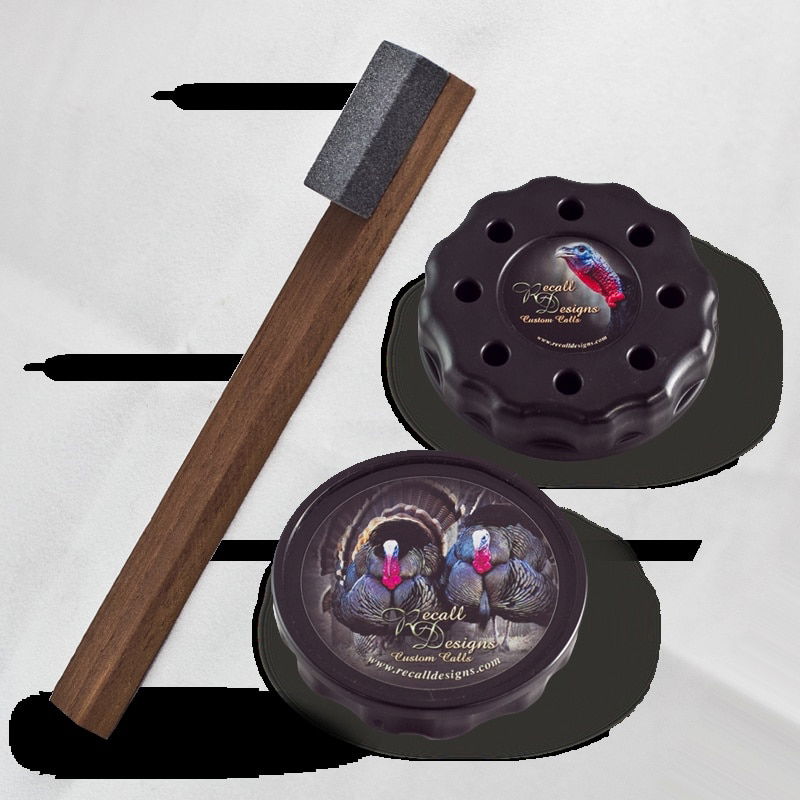 Recall Designs Turkey Friction Call - Camo Aluminium