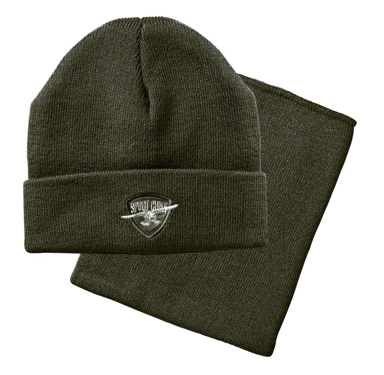 SPORTCHIEF COMBO TUQUE/GREEN NECK WARMER