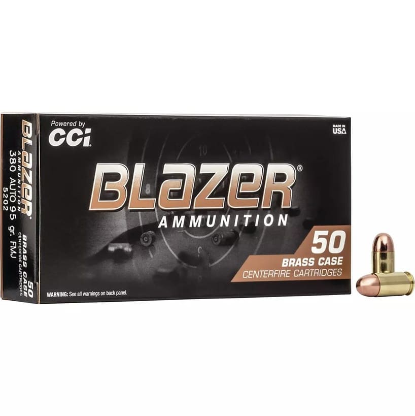 CCI Blazer 380 Auto 95gr FMJ 50 rnd