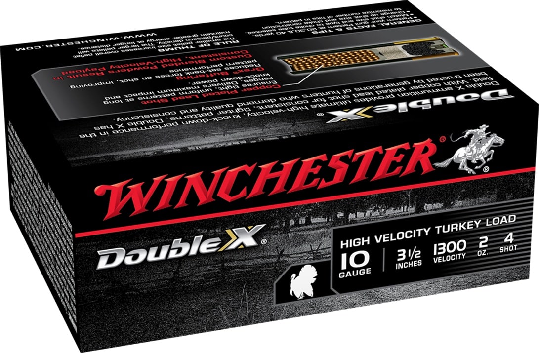 Winchester Double X High Velocity Turkey Load 10ga 3 1/2 in 1300 Fps 2 oz 4 Shot