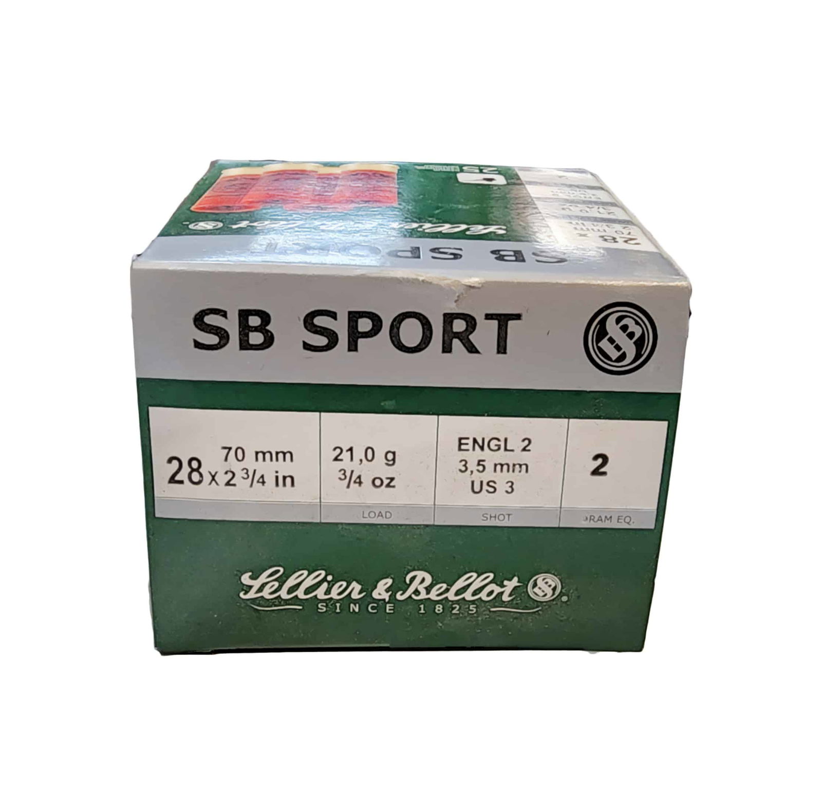 Sellier & Bellot 28ga 2 3/4in 3/4 Oz 2 Shot