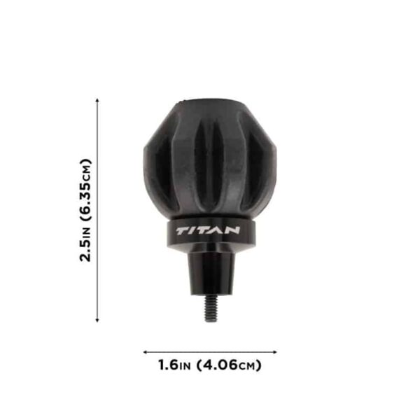 Titan Crossbow Bolt De-Cocking Head, Standard Arrow Threads, Black