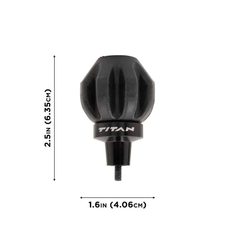 Titan Crossbow Bolt De-Cocking Head, Standard Arrow Threads, Black