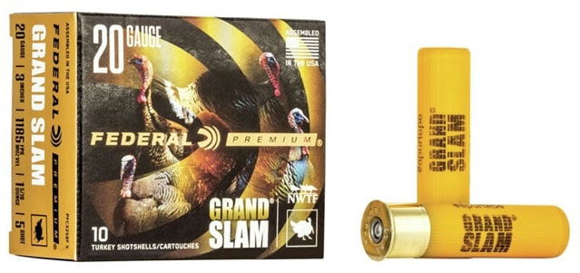 Federal Premium Grand Slam Turkey 20ga 3in 1185 Fps 1 5/16 oz 5 Shot