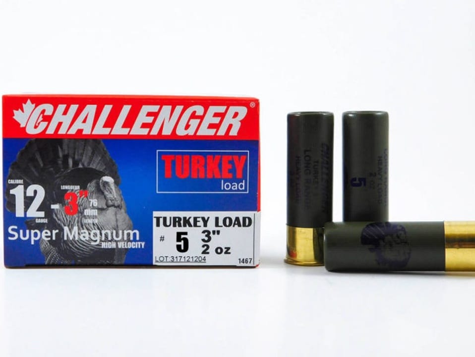 Challenger Turkey Load 12ga 3in 2oz 5 Shot High Velocity