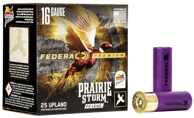 Federal Premium Prairie Storm Lead 16ga 2 3/4in 1425 Fps 1 1/8oz 5 Shot