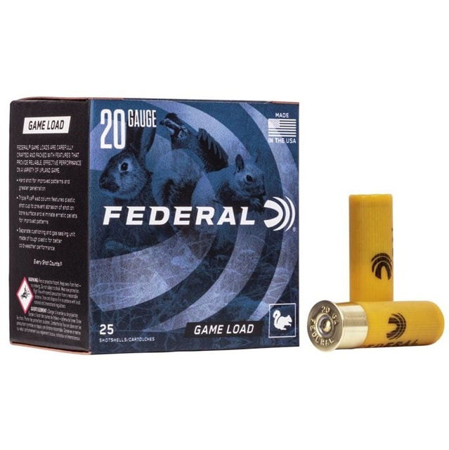 Federal Game Load 20ga 2 3/4in 1210 Fps 7/8oz 6 Shot
