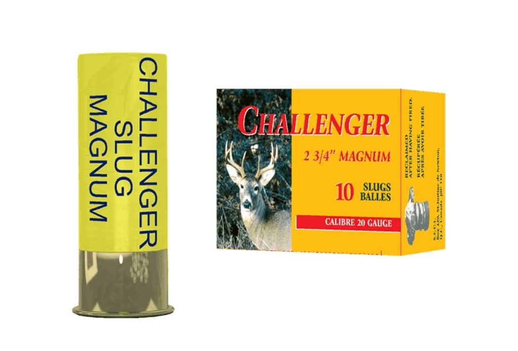 Challenger Magnum 20 ga Slugs 2 3/4 1610Fps