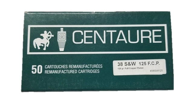 Centaure 50 reloaded cartridges 38 special 125gr e.c.