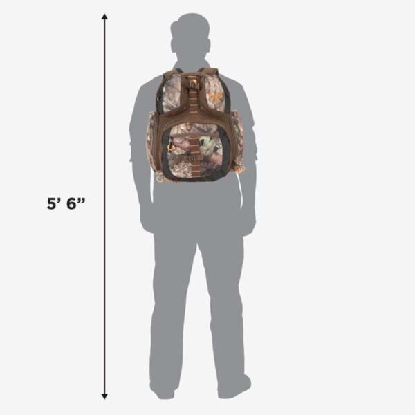 Allen Company Gear Fit Pursuit Bruiser Camo Treestand Hunting Backpack for Men and Women - Rifle and Bow Carry Bag - Holds Shoot