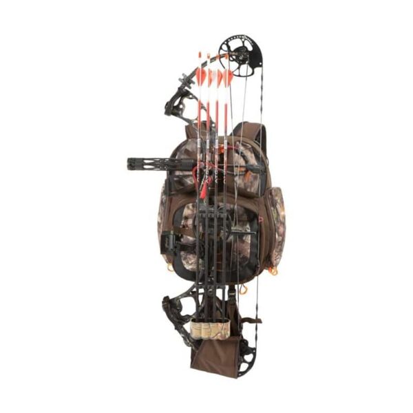Allen Company Gear Fit Pursuit Bruiser Camo Treestand Hunting Backpack for Men and Women - Rifle and Bow Carry Bag - Holds Shoot