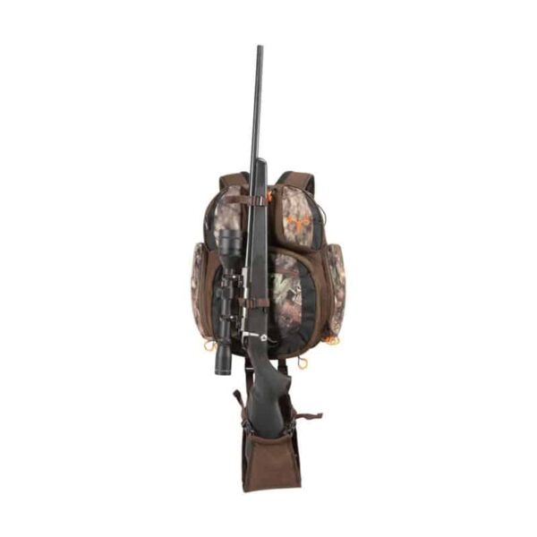 Allen Company Gear Fit Pursuit Bruiser Camo Treestand Hunting Backpack for Men and Women - Rifle and Bow Carry Bag - Holds Shoot