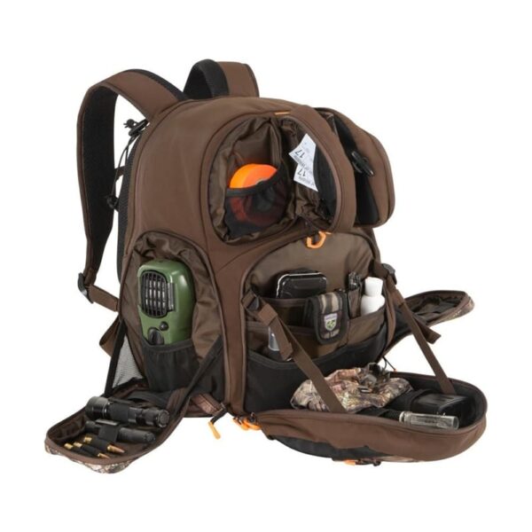 Allen Company Gear Fit Pursuit Bruiser Camo Treestand Hunting Backpack for Men and Women - Rifle and Bow Carry Bag - Holds Shoot