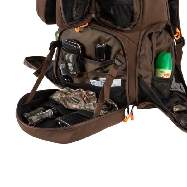 Allen Company Gear Fit Pursuit Bruiser Camo Treestand Hunting Backpack for Men and Women - Rifle and Bow Carry Bag - Holds Shoot