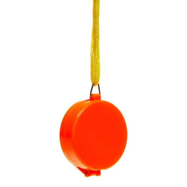 Allen Company Pocket Compass with Lid, Luminous Dial, Orange