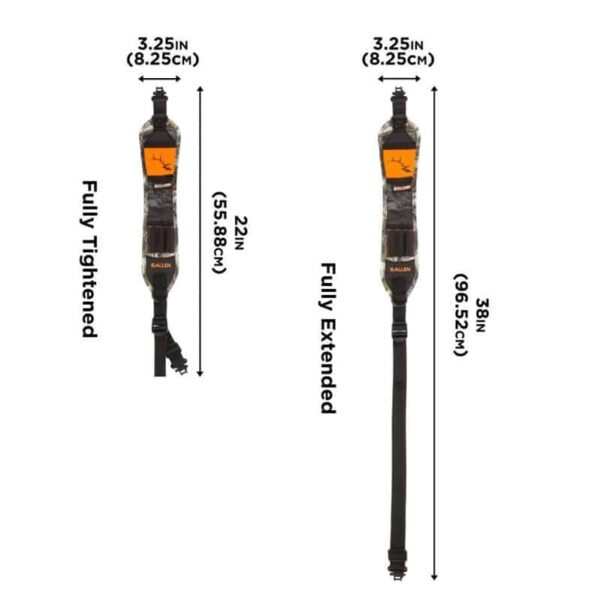 Hypa-Lite Bull Stalker Gun Sling with Swivels, Mossy Oak Mountain Country