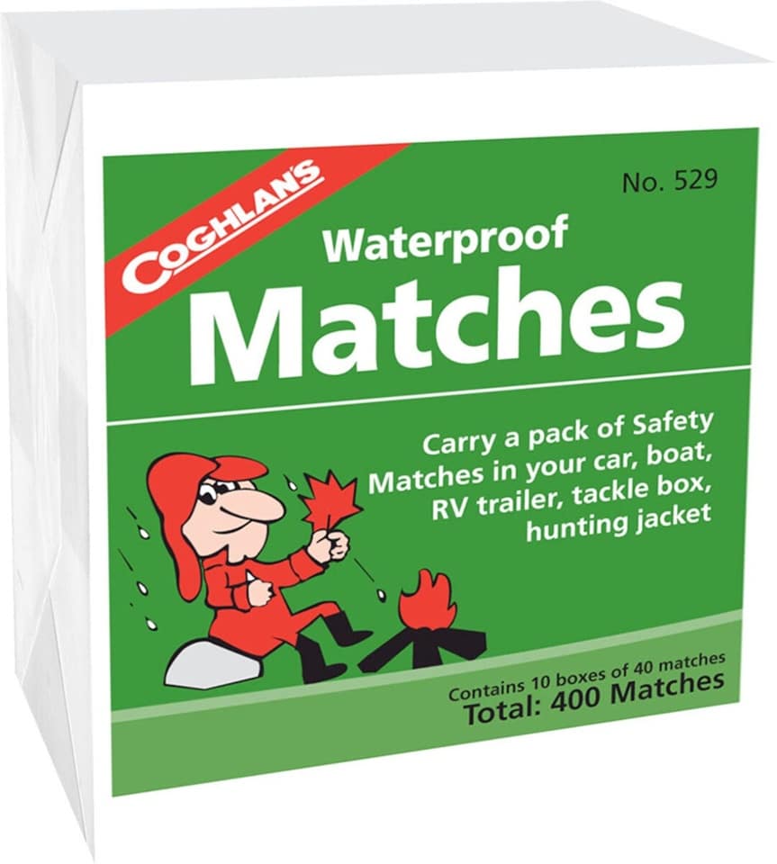 COGHLAN'S Waterproof Matches, 10 box pack