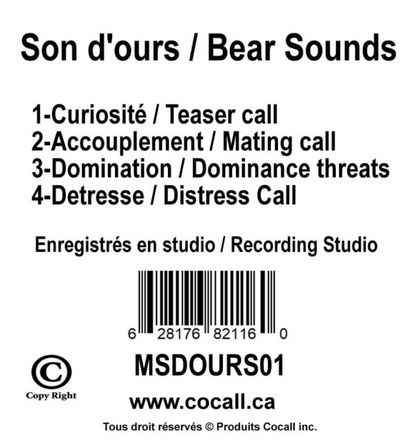 COCALL Bear sound