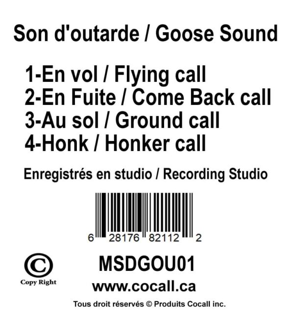 COCALL Goose sound