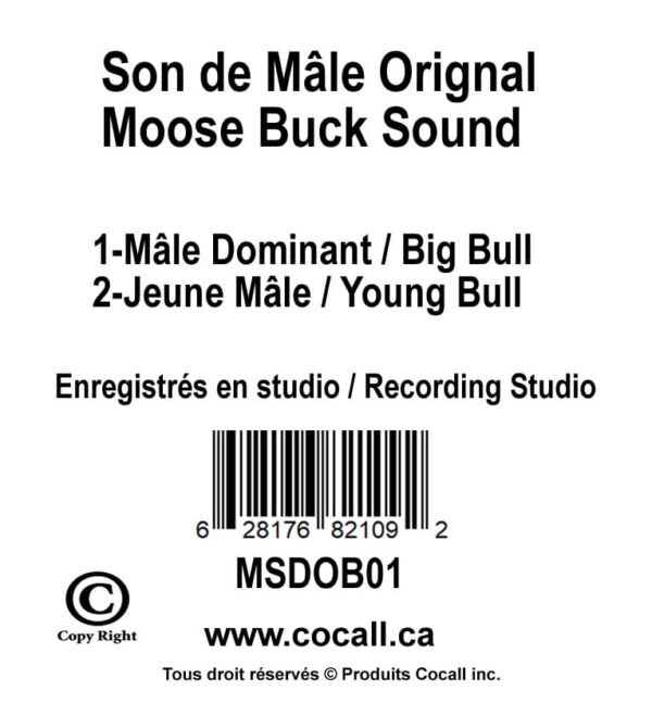 Cocall moose buck