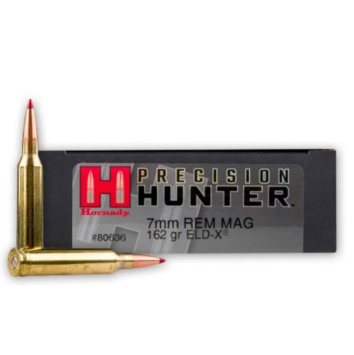 HORNADY PRECISION HUNTER 7MM REM MAG 162GR ELD-X
