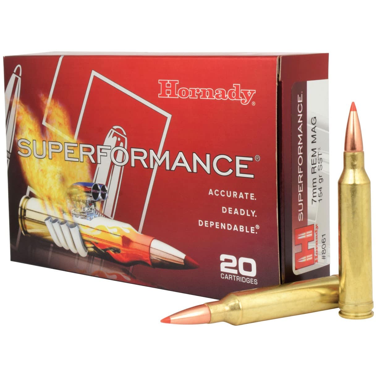 HORNADY SUPERFORMANCE 7MM REM MAG 154GR SST