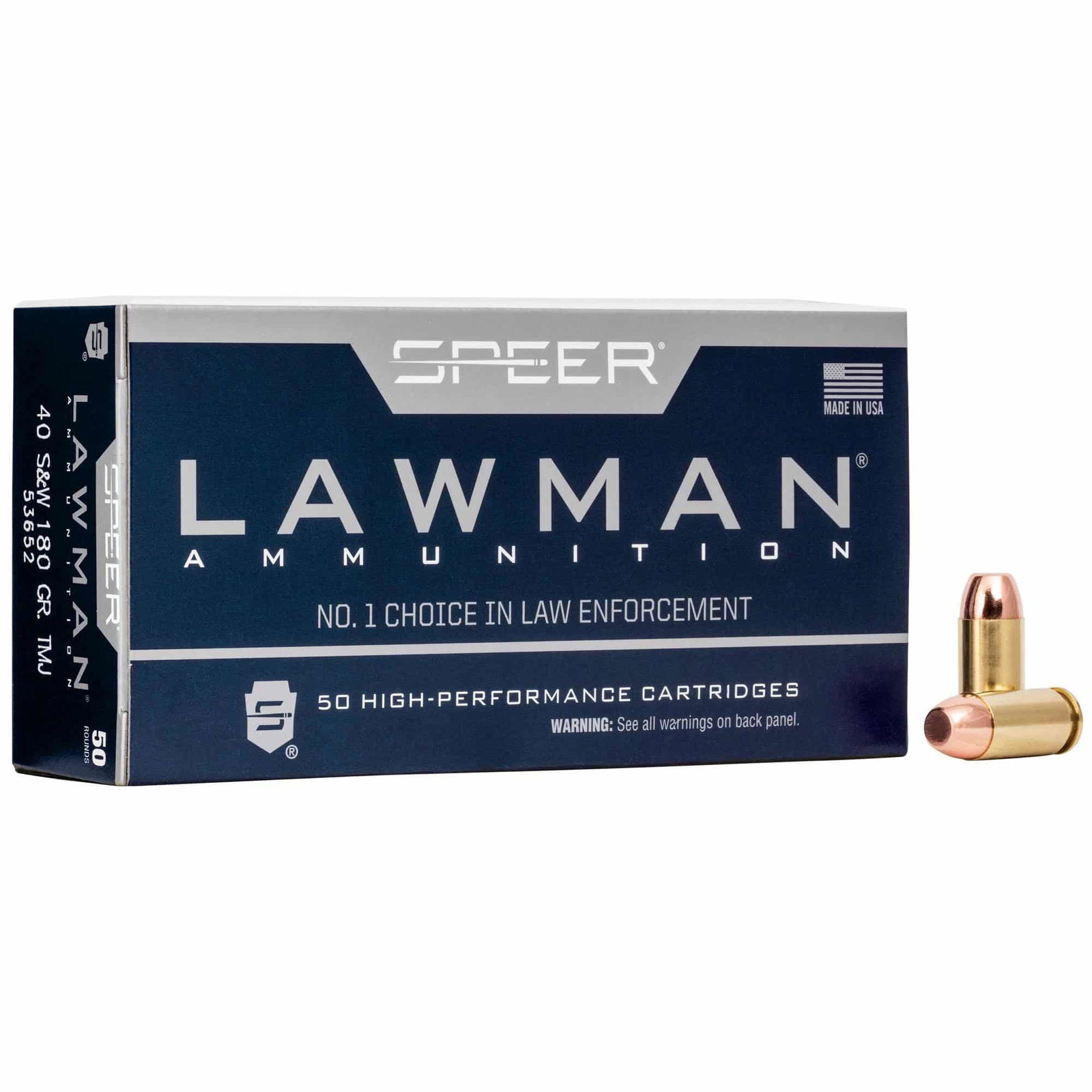 LAWMAN 40 S&W 180GR TMJ CF