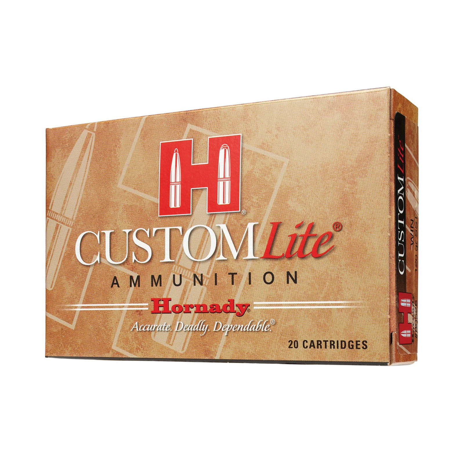 HORNADY CUSTOM LITE 308 WIN 125GR SST