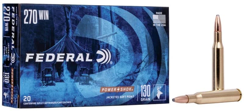 FEDERAL POWER SHOK 270 WIN 130GR JACKETED SOFT POINT