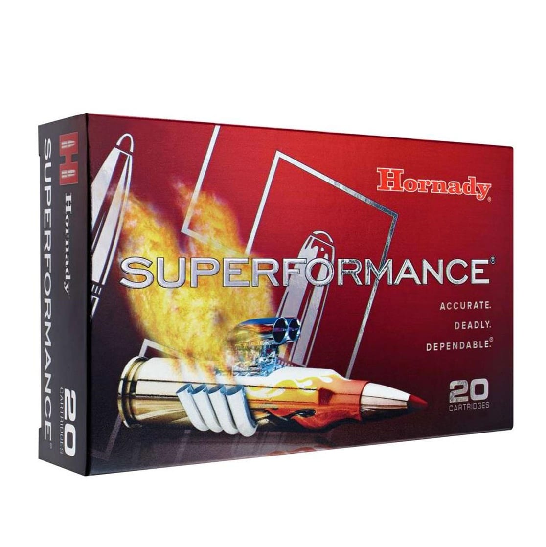 HORNADY SUPERFORMANCE, 7MM REM MAG, 162GR, SST
