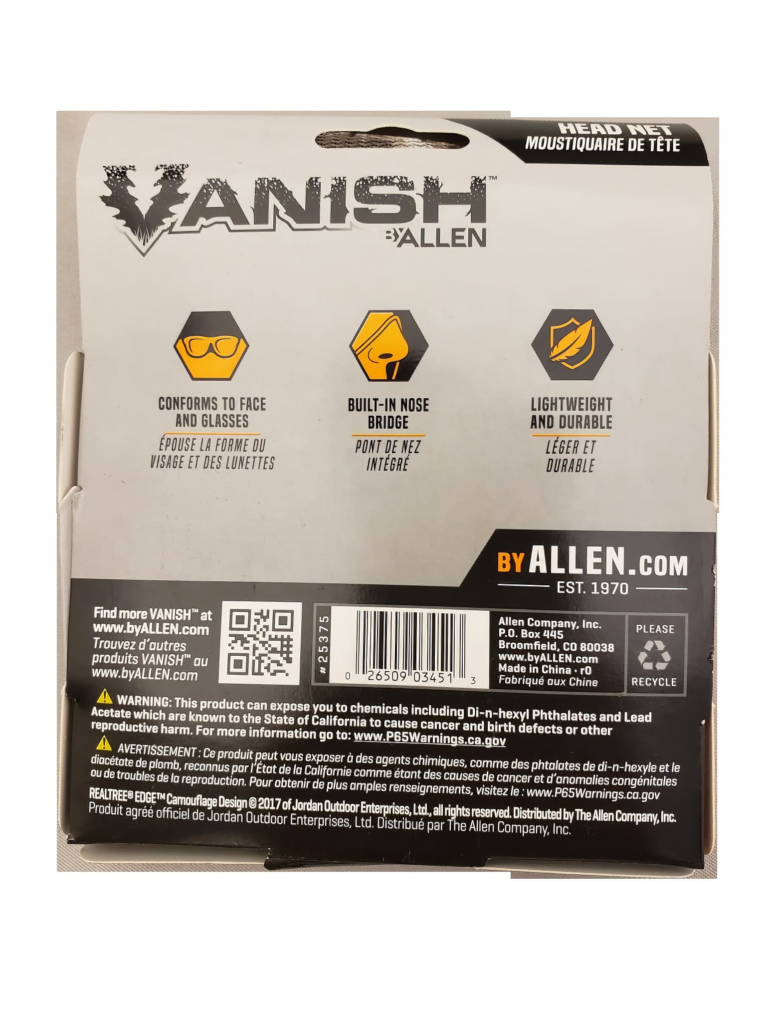 Vanish Head net Realtree edge