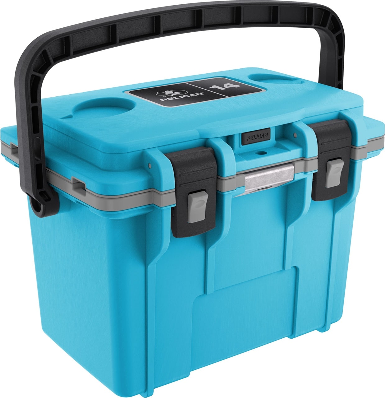 Pelican 14qt personal cooler cool blue / gray