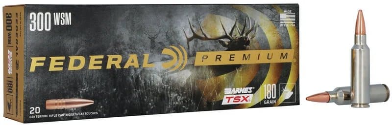 FEDERAL PREMIUM 300 WSM 180GR BARNES TSX